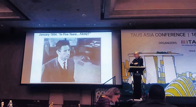 Компания «Ангира» приняла участие с докладом в конференции TAUS Asia в Сингапуре