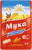 Мука пшеничная хлеб В/С ГОСТ (2кг) тм"Петровские Нивы"